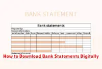 How to Download Bank Statements Digitally