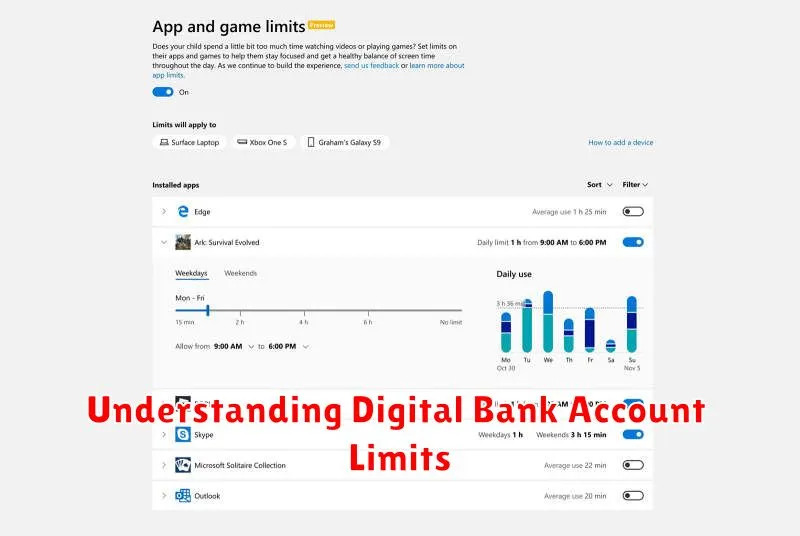 Understanding Digital Bank Account Limits